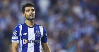 Mehdi Taremi of FC Porto during the UEFA Champions League Group H match between FC Porto and FC Barcelona at Estadio do Dragao on October 4, 2023 in Porto, Portugal.