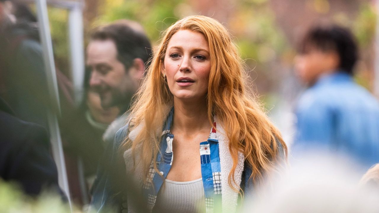 Blake Lively on the set of &#039;It Ends With Us&#039;