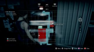 Resident Evil 3 adjuvant sample map location