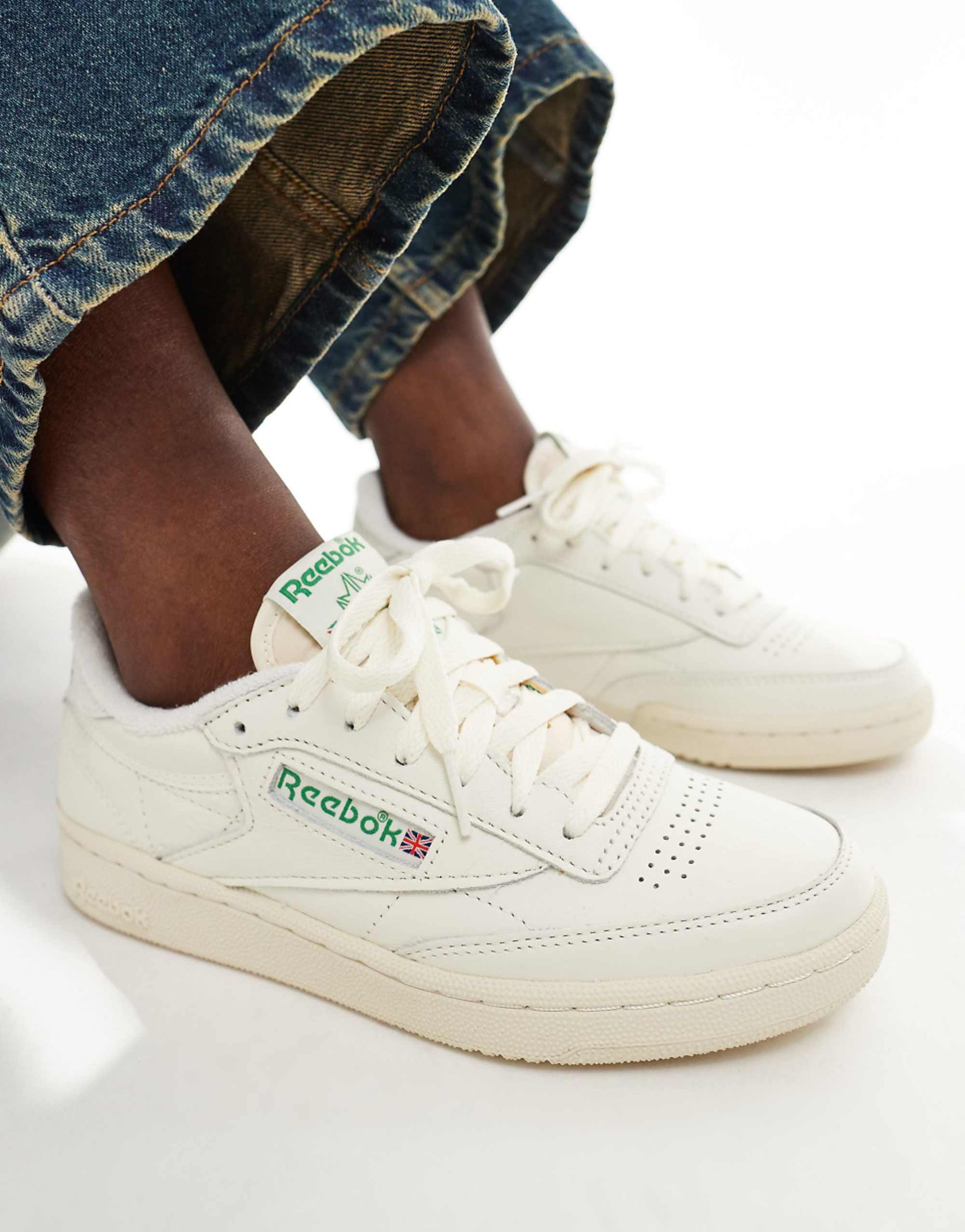 Reebok Club C 85 Vintage Trainers in Off White