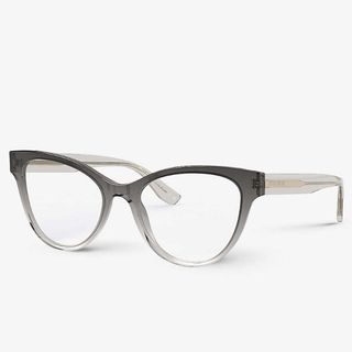 grey Harlequin shaped eyeglasses frames