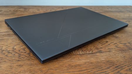 The Acer Swift Go 16 AI on a desk