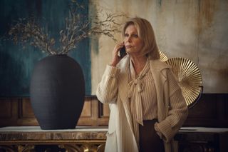 Joanna Lumley as Maya's mother in law Judith Burkett .