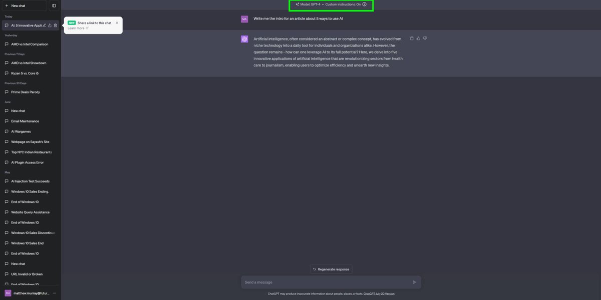 New ChatGPT Custom instructions can tailor your chatbot experience ...