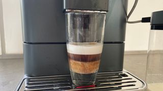 Using the milk texturing function on the KitchenAid KF8 Fully Automatic Espresso Machine