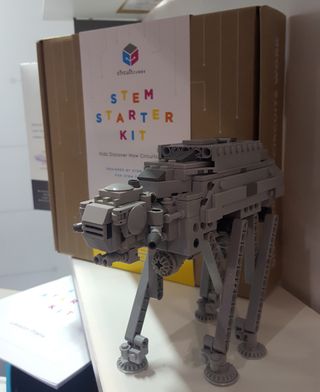 Circuit Cubes can be used to make any Lego set come to life, like this "Star Wars" AT-AT Walker.