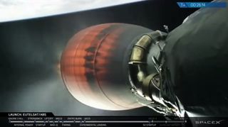 Falcon 9 Second Stage Lights Up