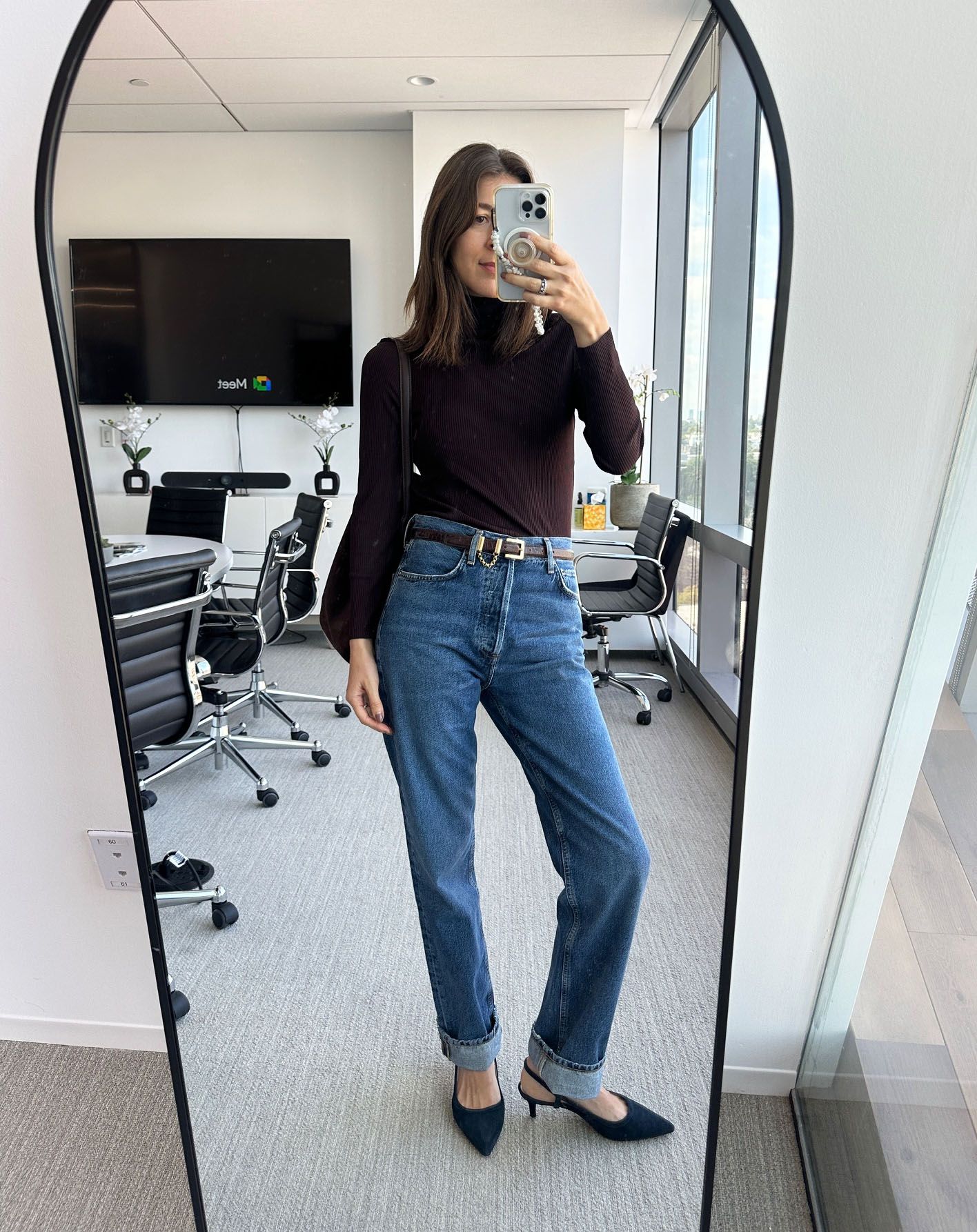 Agolde jeans outfit