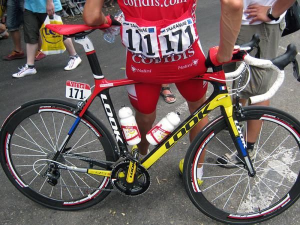 Cofidis were riding special bikes to celebrate Bastille Day.