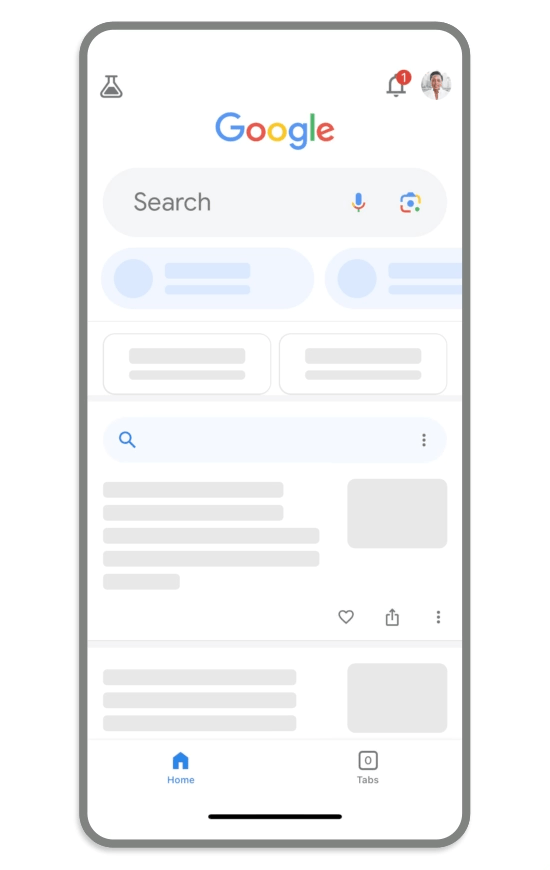 Dashboard „Ergebnisse über Sie“ von Google