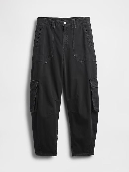 Black baggy cargo pants