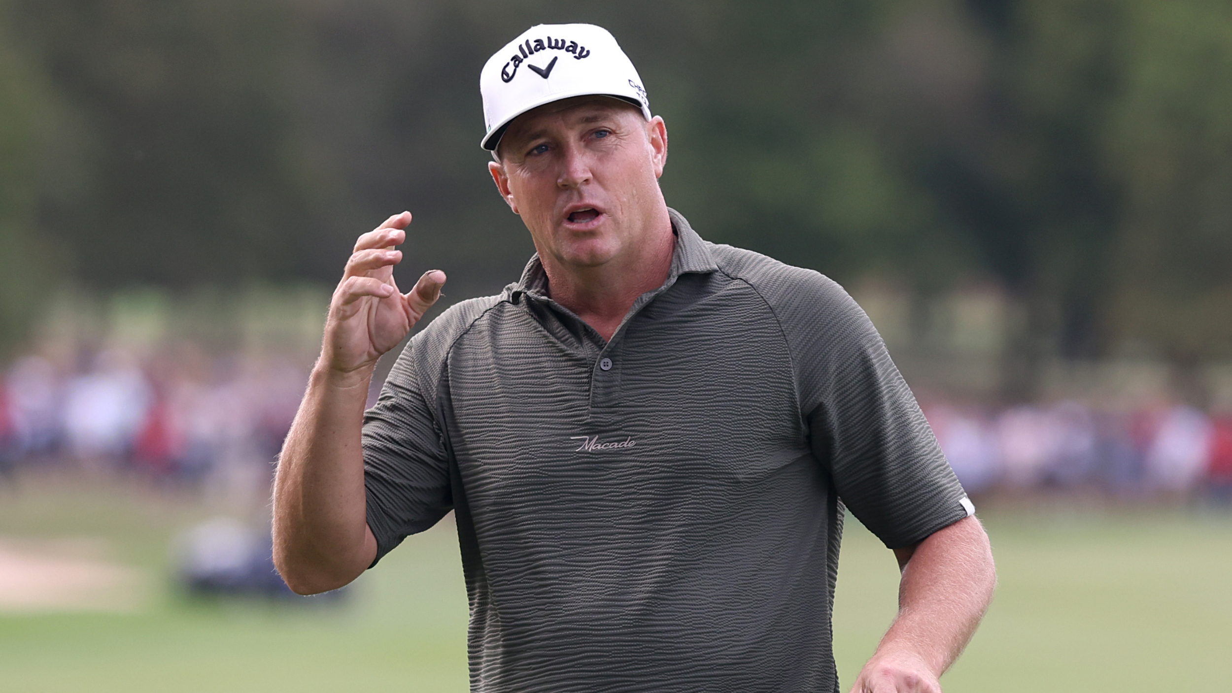 Alex Noren during the Betfred British Masters
