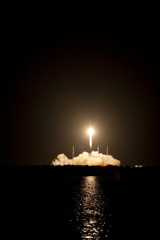 Falcon 9 Rocket Lifts Off