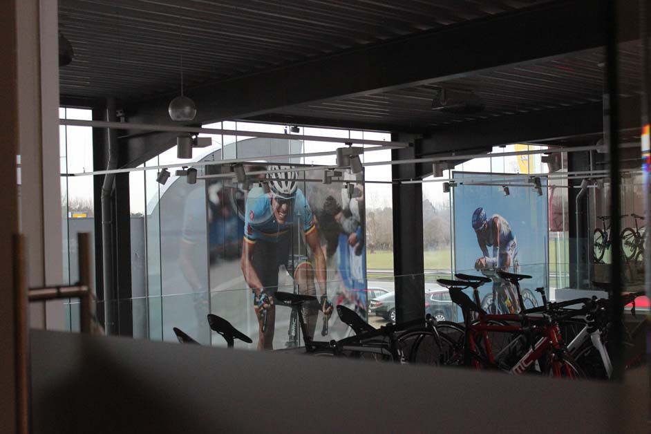 The concept store can also be seen from the upstairs offices