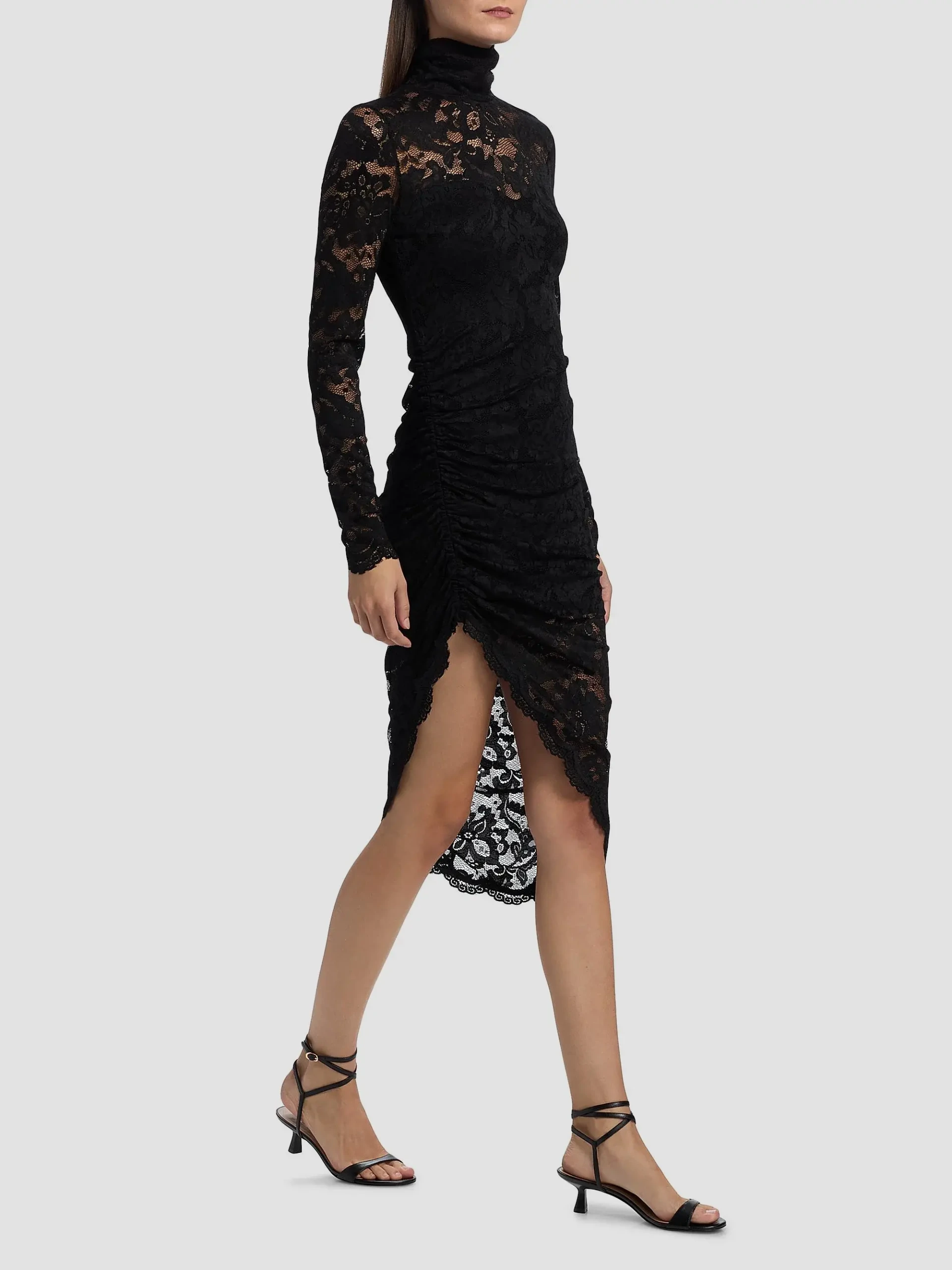 Iria Floral Lace Midi-Dress