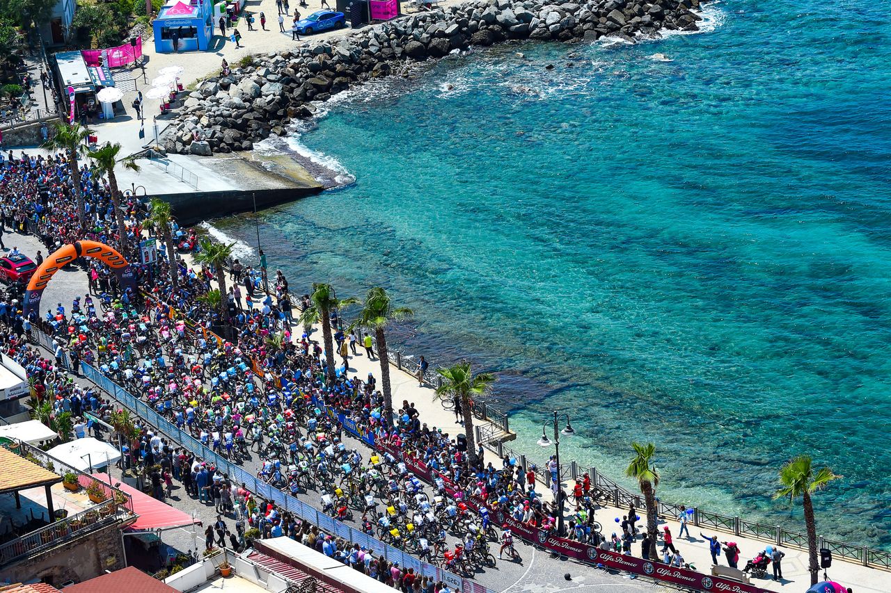 The 2018 Giro d'Italia stage 7 from Pizzo to Praia a Mare