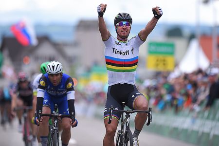 Peter Sagan (Tinkoff) wins stage 2 at Tour de Suisse