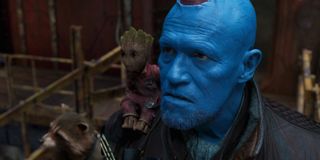 Yondu, Baby Groot, and Rocket in Guardians 2