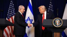 Israeli Prime Minister Benjamin Netanyahu and President Donald Trump in Florida in December 2025.