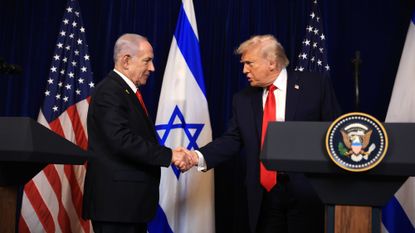 Israeli Prime Minister Benjamin Netanyahu and President Donald Trump in Florida in December 2025.