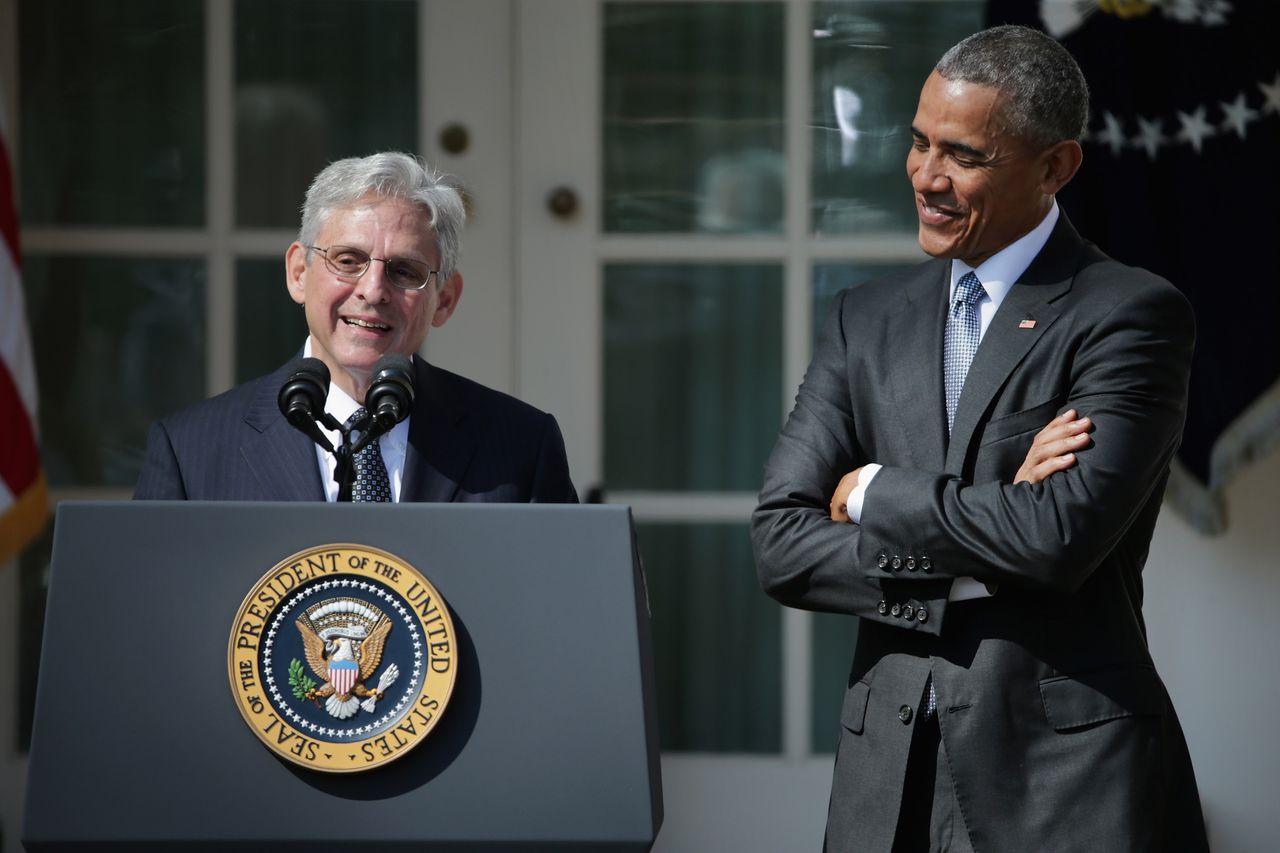 Merrick Garland and President Obama.