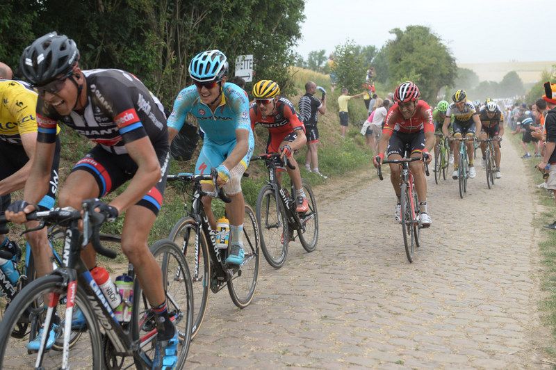 Warren Barguil (Giant-Alpecin) at the front