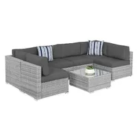 Best Choice Products  7 Piece Modular Wicker Patio Set