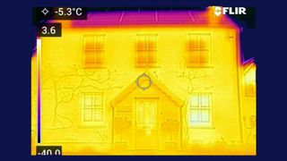 thermal imaging camera used to identify areas of heat loss