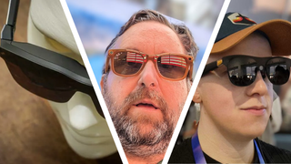 Rayneo, Meta, and Xreal glasses next to each other