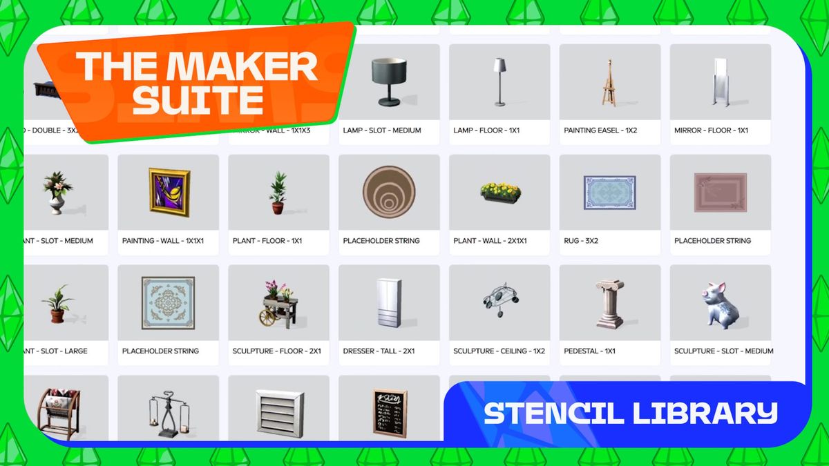 The Sims Market screen