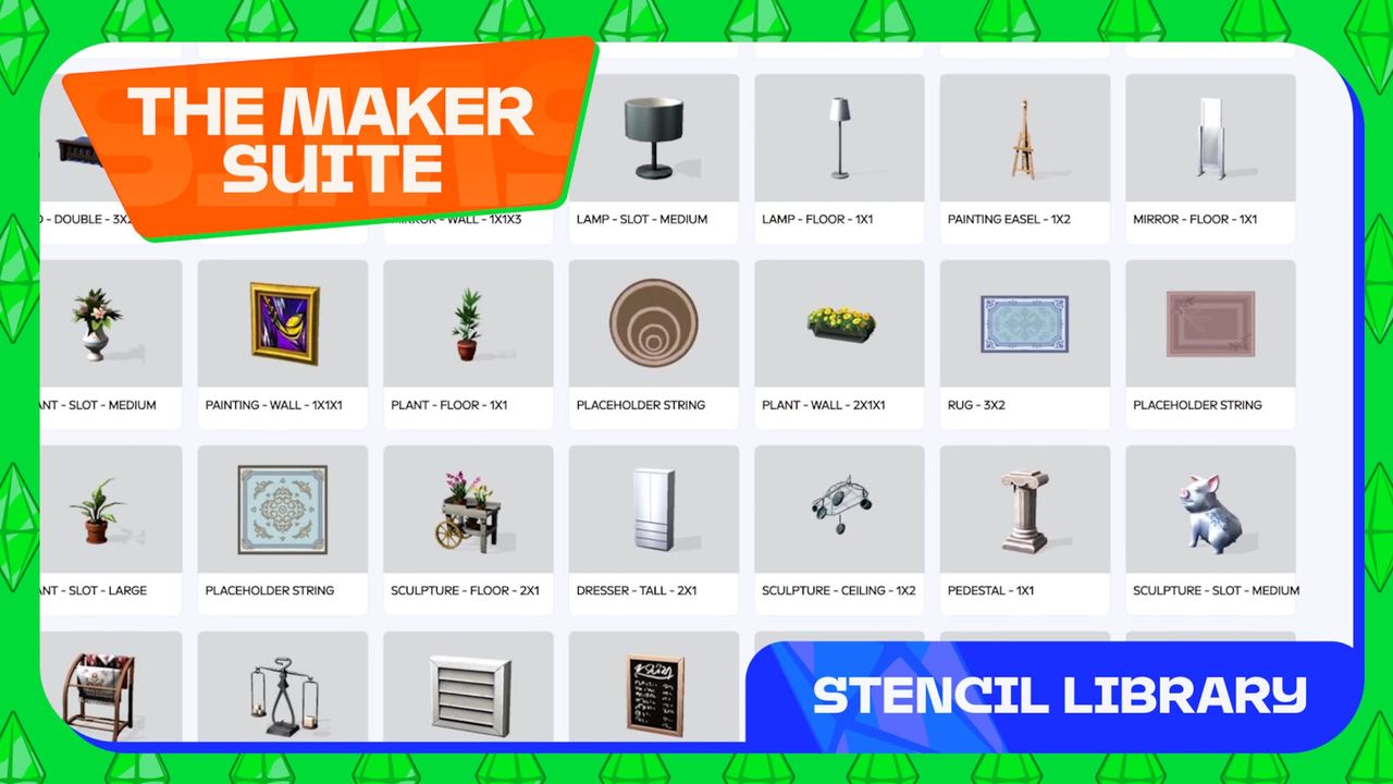 The Sims Market screen