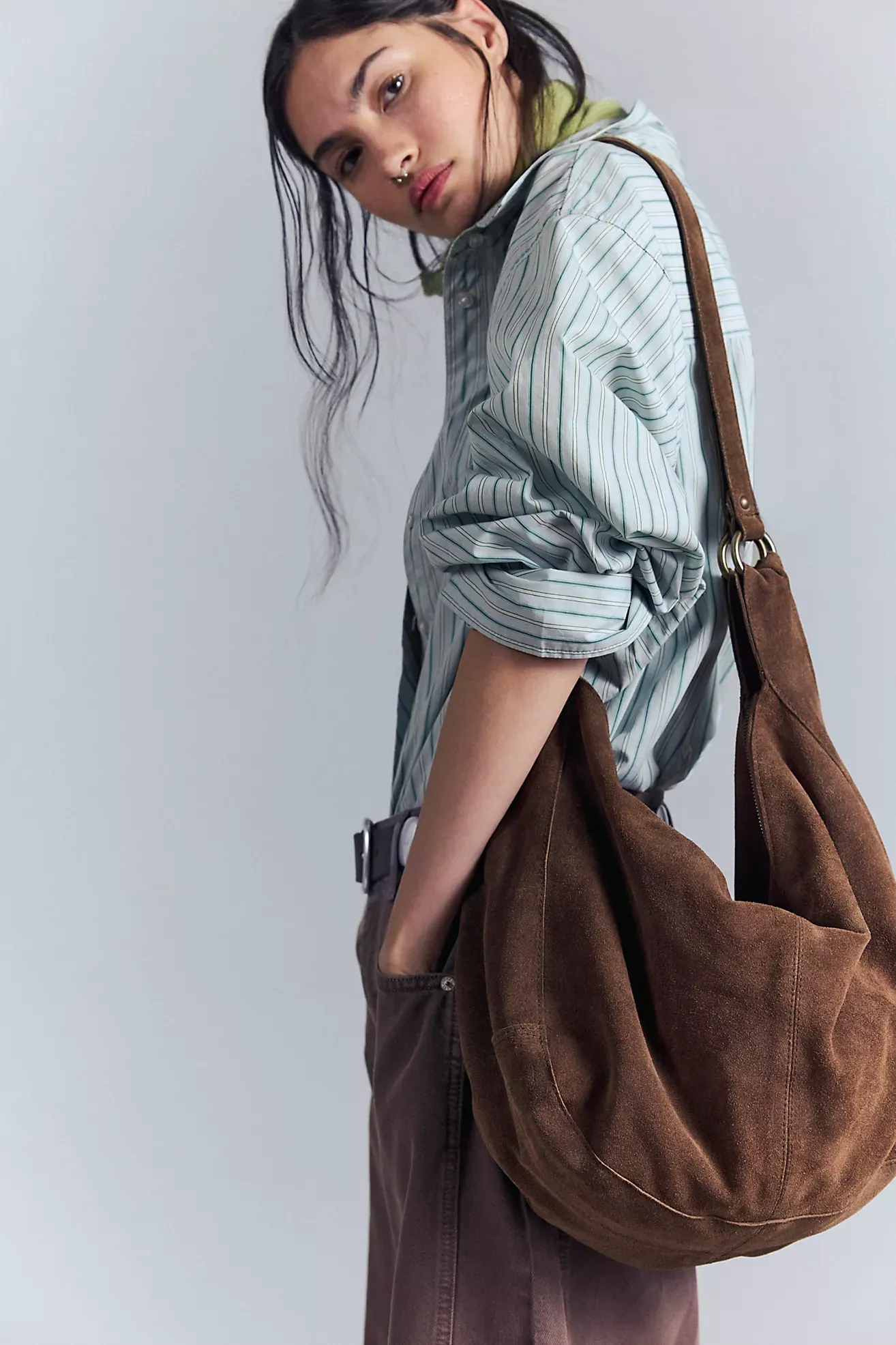 Roma Suede Tote Bag