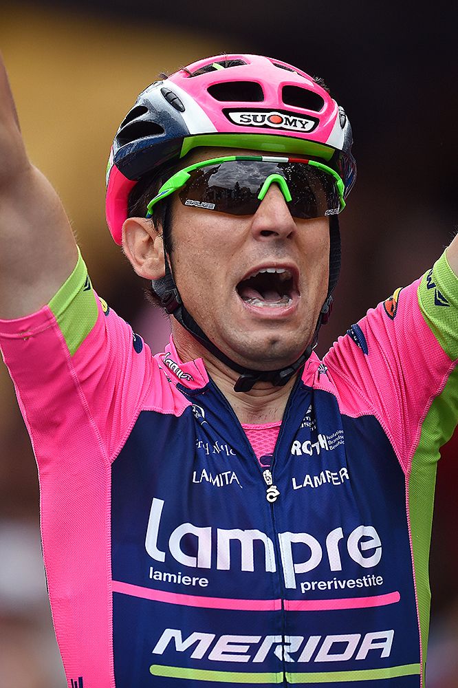 Diego Ulissi (Lampre-Merida) wins stage 7 at the Giro d'Italia
