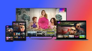 Binge homepage on TV, web browser and mobile