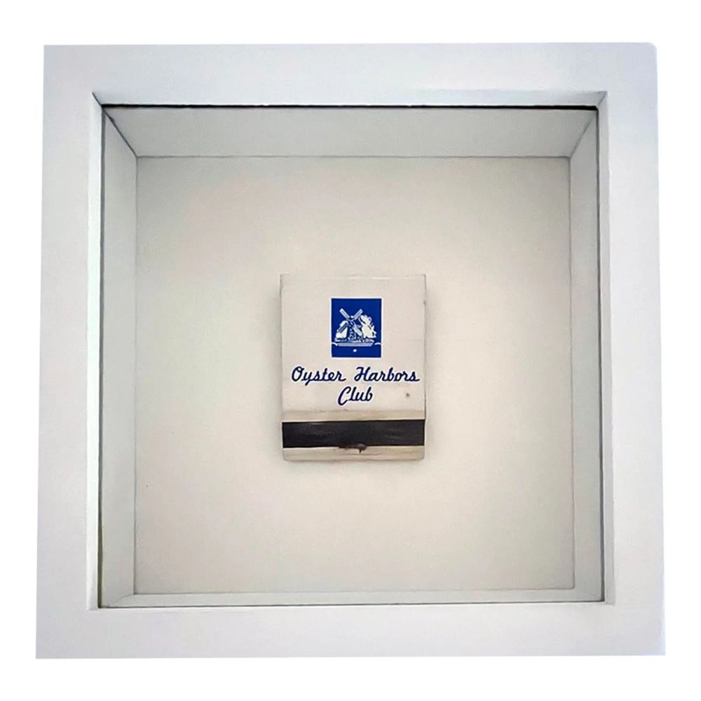 Vintage Framed Matchbook From the Oyster Harbors Club of Cape Cod