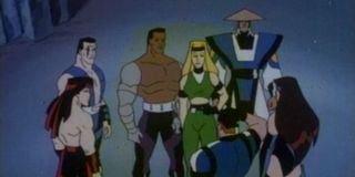 The cartoon versions of Mortal Kombat fighters in Mortal Kombat: Defenders of the Realm