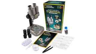 National Geographic Ultimate Dual Microscope on a white background