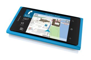 The Nokia Drive app on the Lumia 800