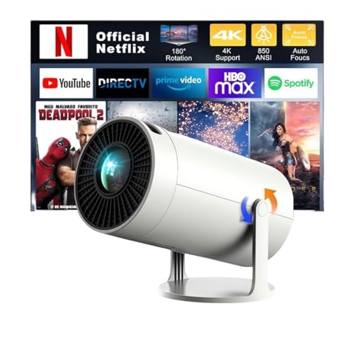 [2025 Upgraded & Android 11.0] Visyon Projector Ultra Fhd 1080p – 12000 Lumens Mini Projector 4k for Home Theater, Outdoor & Gaming – Portable Projector Wifi & Screen Mirroring for Multiple Devices