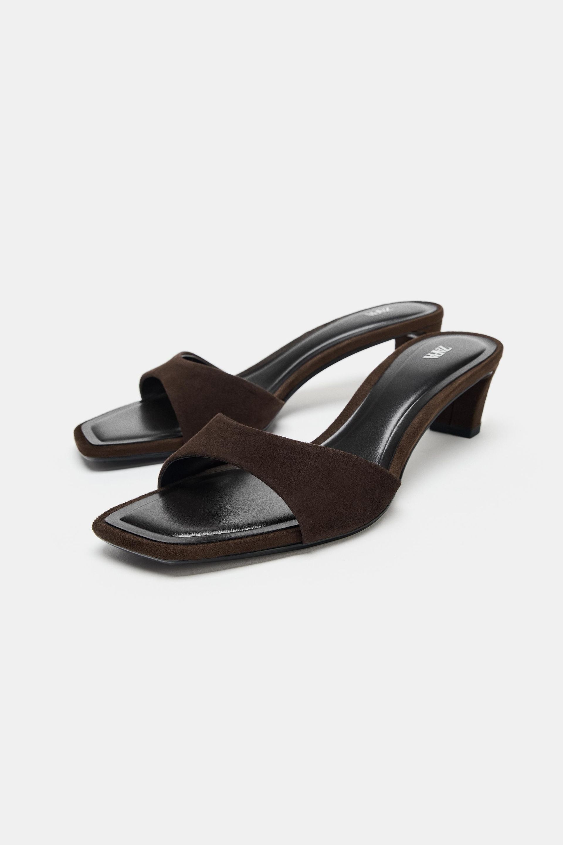 Suede Heeled Sandals