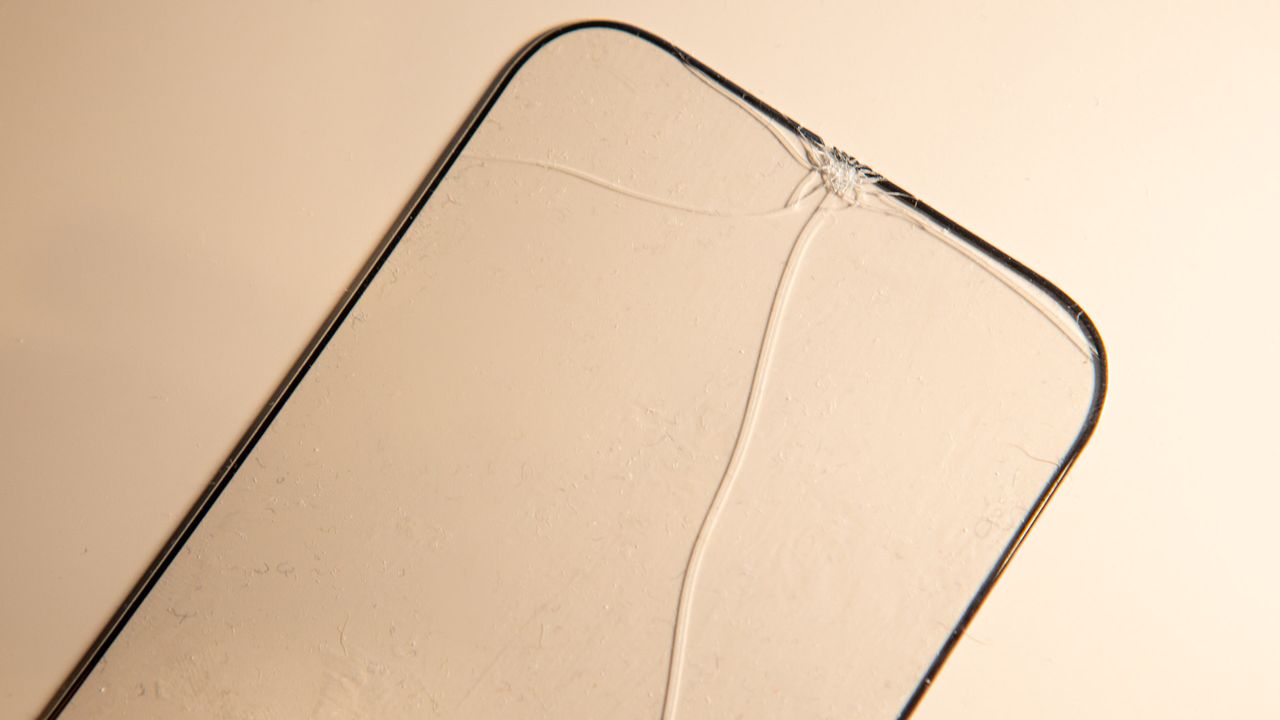 Cracked iPhone screen