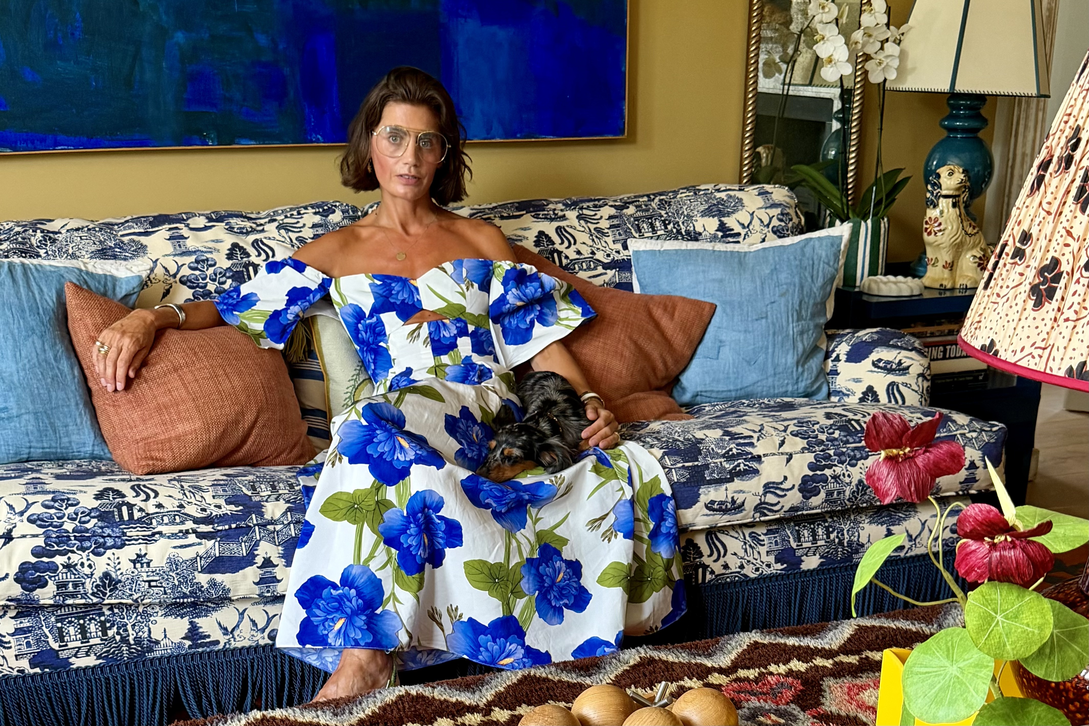 Images of Sarah Corbett-Winder in her bright and colourful country home