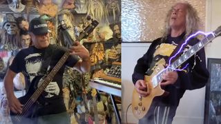 [L-R] Rob Trujillo and Kirk Hammett of Metallica