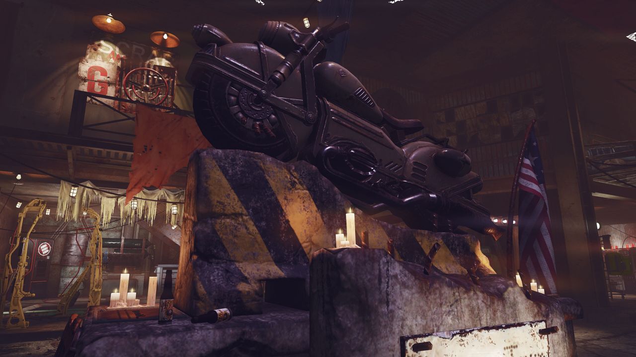 Screenshots from the Burning Springs update in Fallout 76