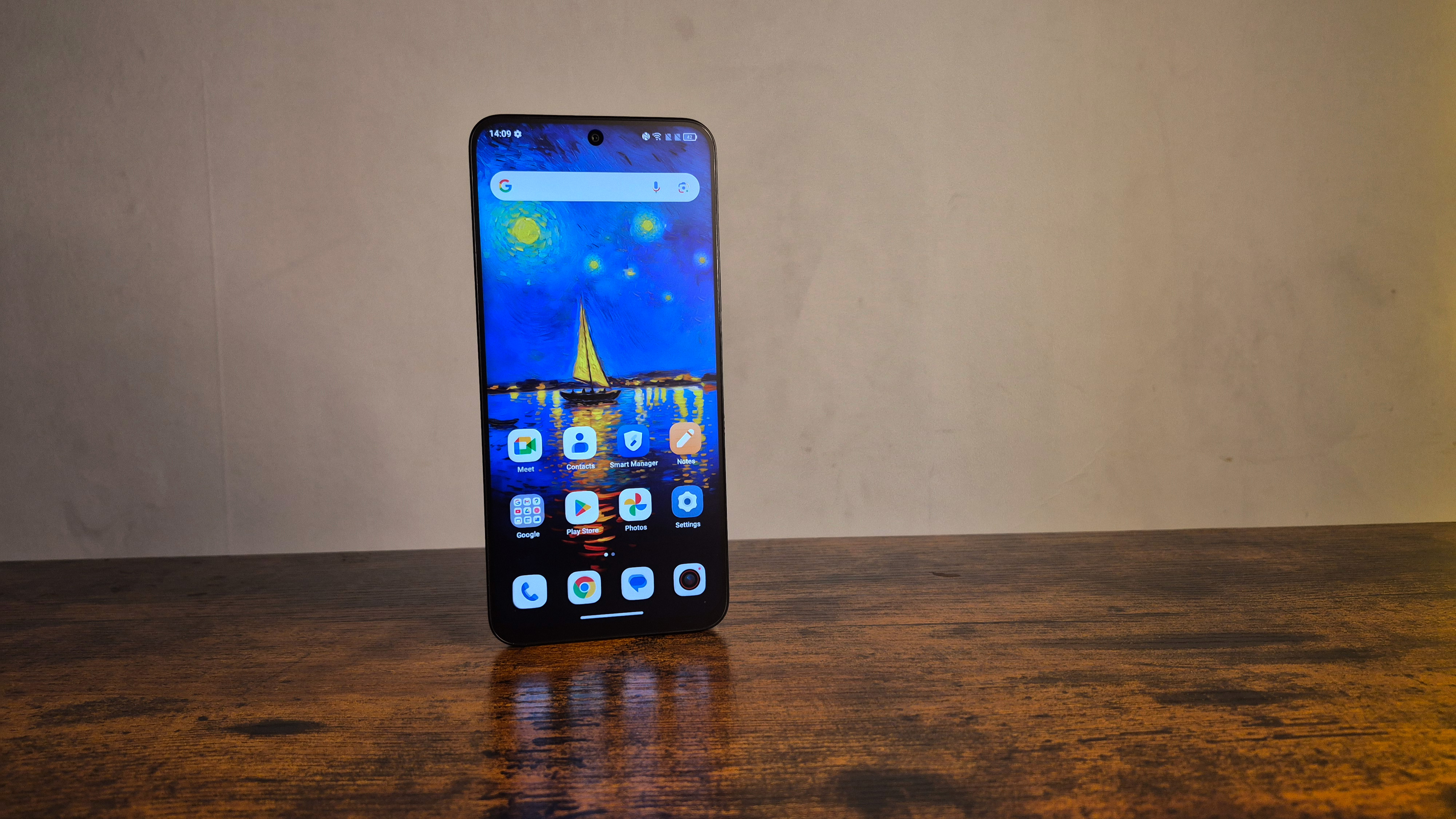 The TCL Nxtpaper 60 Ultra on a desk