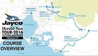 Jayco Herald Sun Tour Race Map 2016