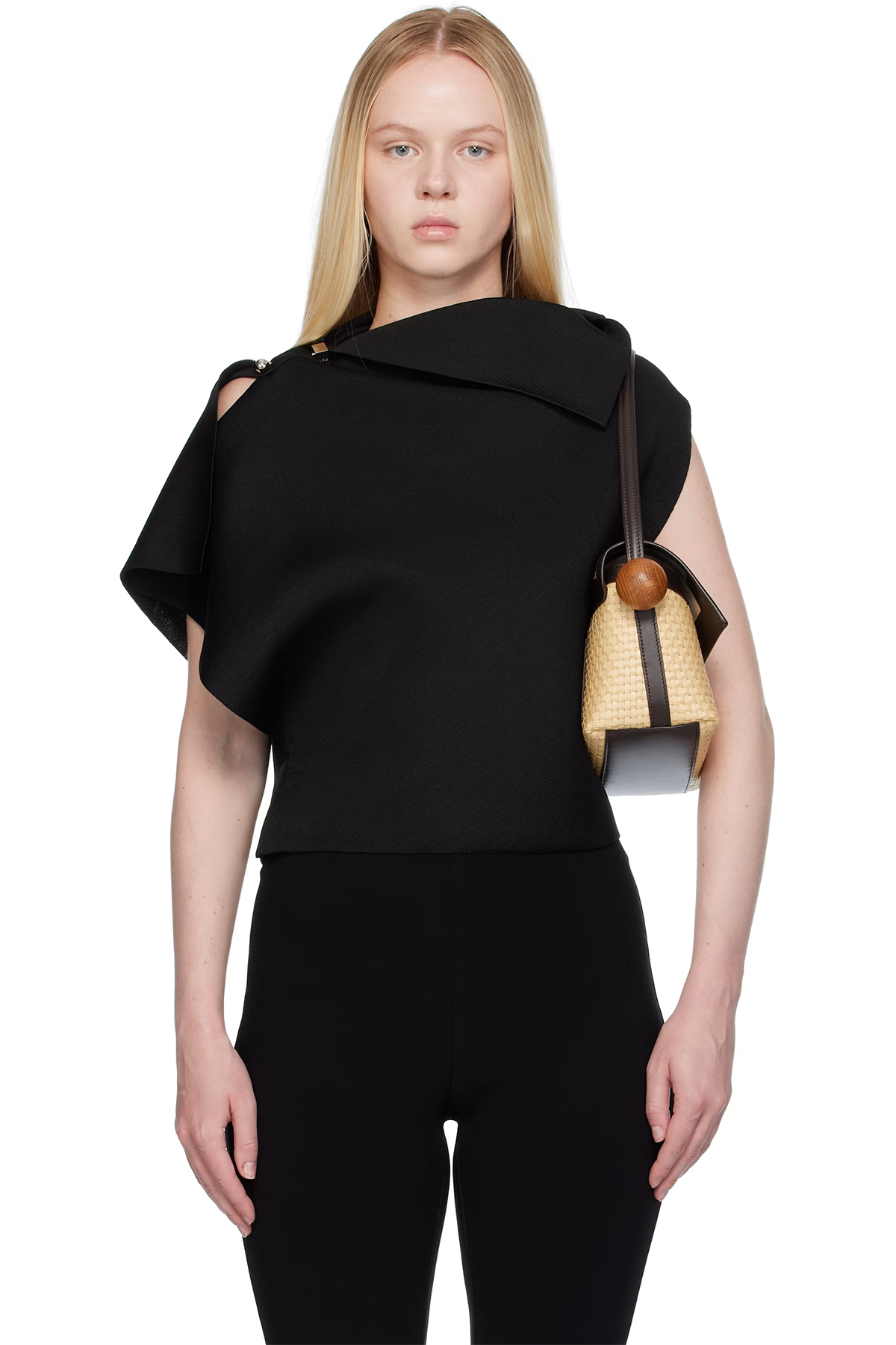 Black La Croisière 'the Trapèze Knit' Top