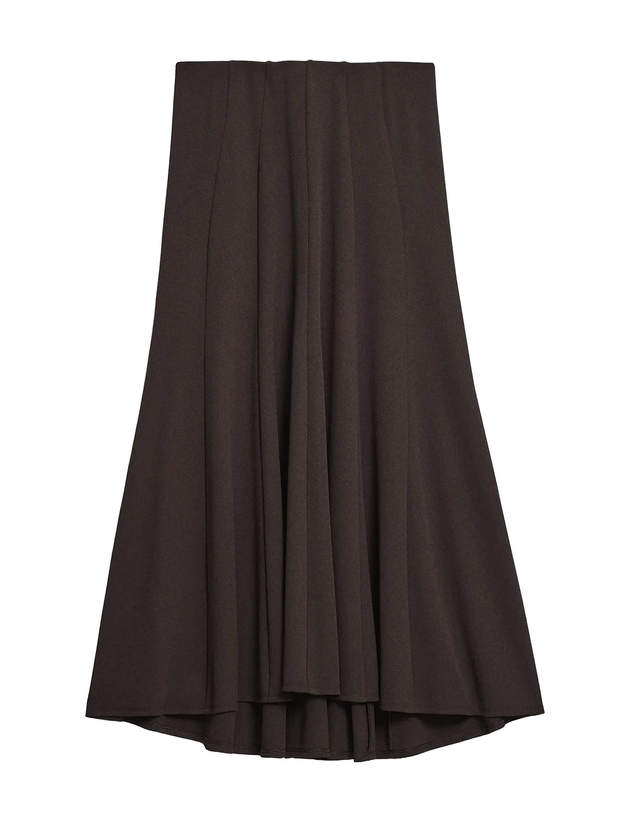 Fluted Seam Midi-Skirt