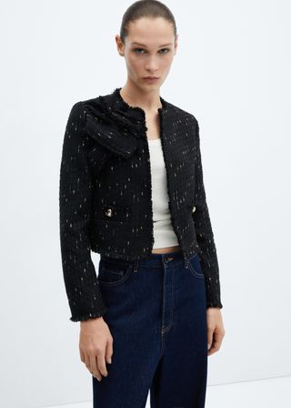 Tweed Jacket With Lurex Details