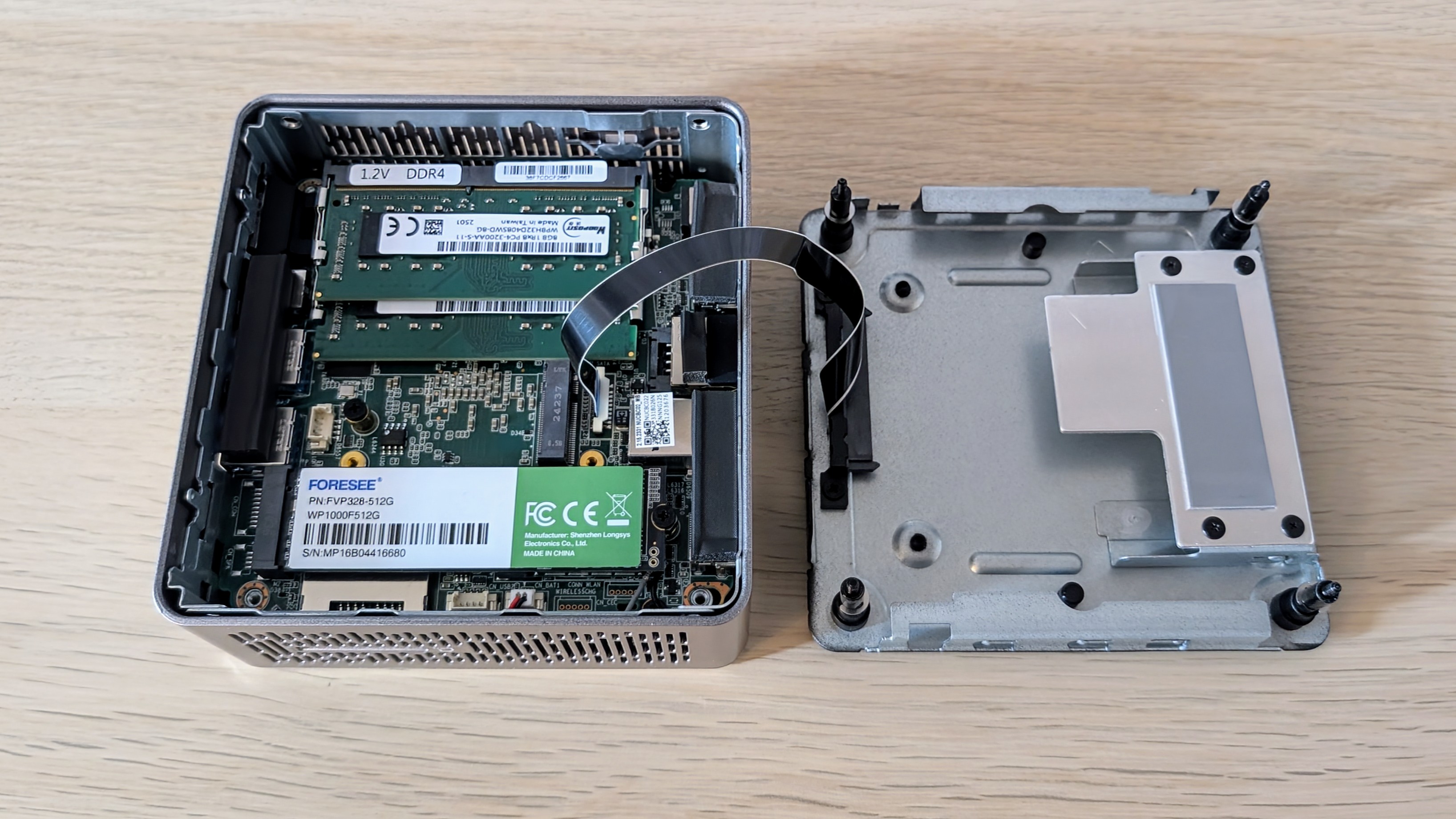 The Geekom A5 mini PC on a desk